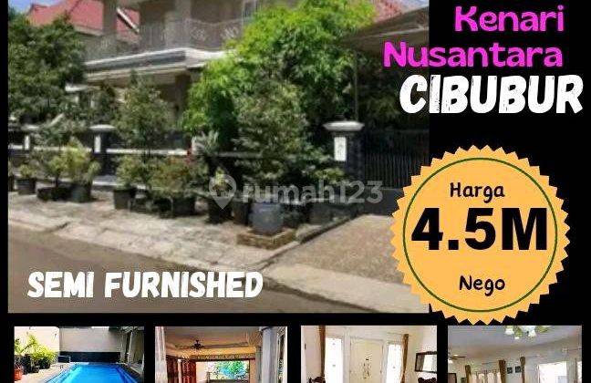 Di Jual Cepat Rumah Di Lengkapi Swimmingg Pool. Hunian Asri Kenari Nusantara Cibubur 1