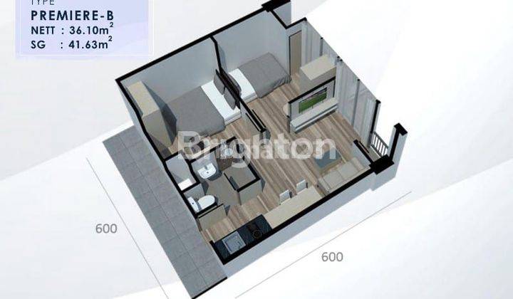 Dijual Apartement The Bay Apartement 2