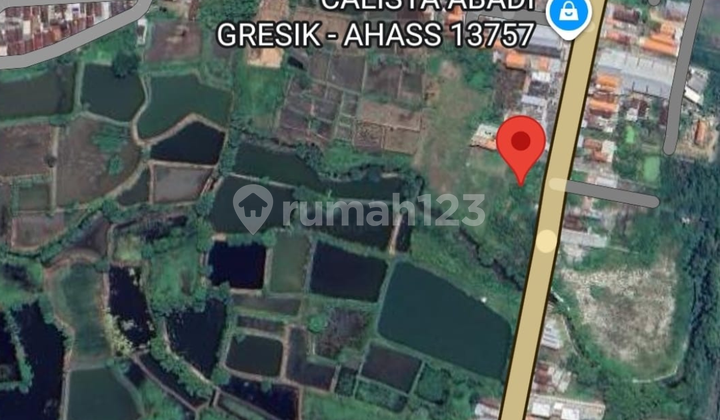 Kavling industri Raya Cerme Kidul Gresik  0 jalan raya propinsi