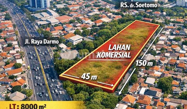 Komersial Pusat Kota Urip Sumoharjo Dekat Raya Darmo, Dr Soetomo