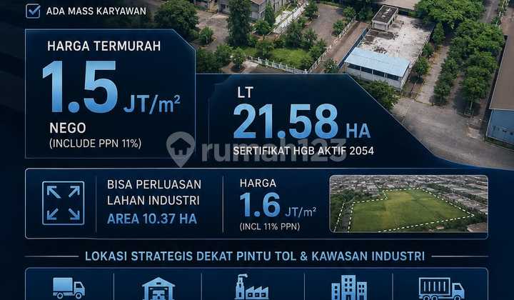 Expabrik Heavy Duty Taman Sepanjang, Sidoarjo Fasilitas Lengkap Expabrik Heavy Duty Taman Sepanjang, Sidoarjo Fasilitas Lengkap