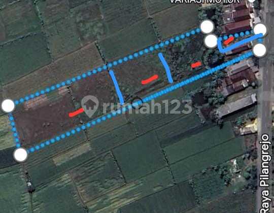 For sale quickly, land in Gresik, Jl. Raya Pilangrejo.