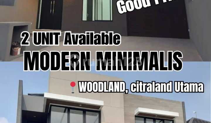 5M-an Rumah Baru Gress Dijual WOODLAND, Citraland Utama 5M-an Rumah Baru Gress Dijual WOODLAND, Citraland Utama