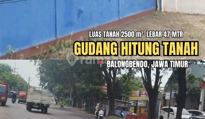 Jual Cepat Termurah Hitung Tanah Gudang Balongbendo