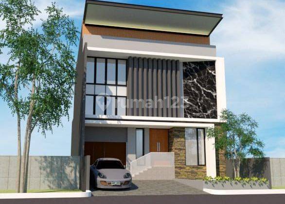 Fresh From Pakuwon City Rumah Modern Minimalis 3 Lantai Grand Island  1