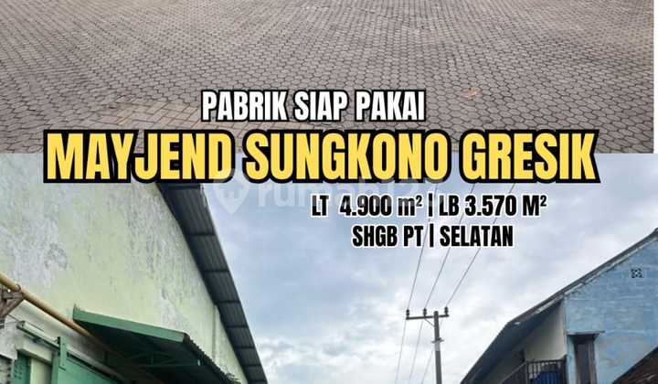 For Sale: Mayjen Sungkono Gresik Factory, Prime Land and Building.