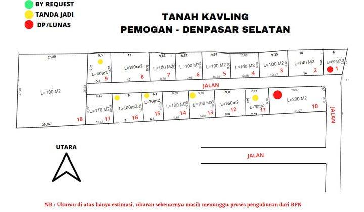 dijual tanah kavling siap bangun pemogan 2