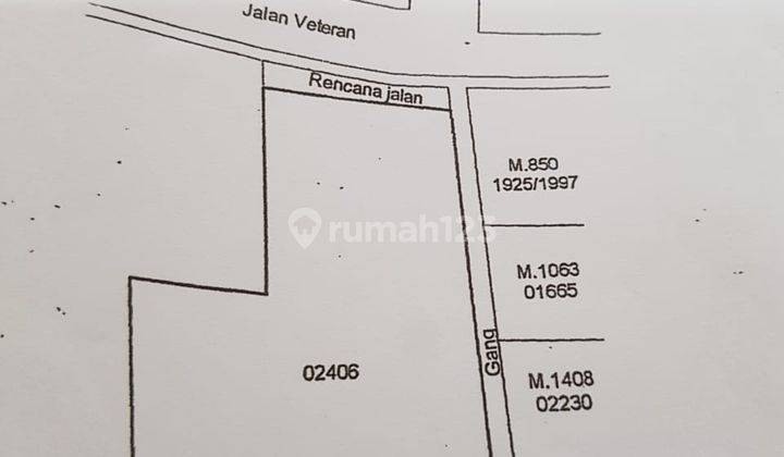 Tanah di Veteran, Jakarta Selatan SHM 675 m² 2