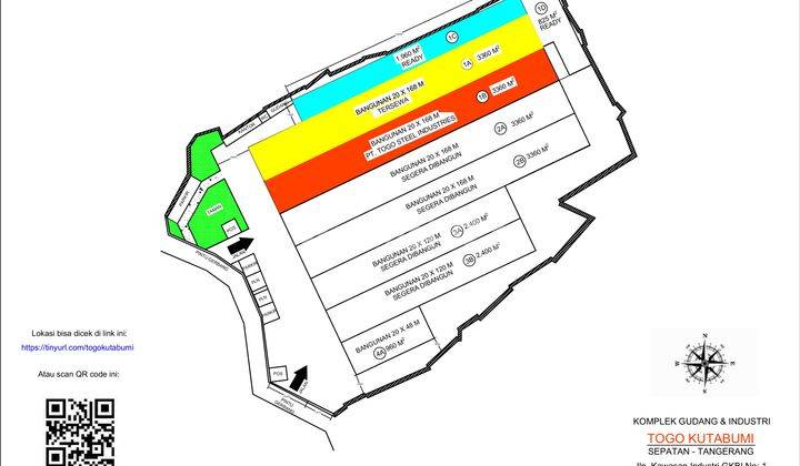 Gudang Strategis 3360M² Bagus HGB Kawasan Industri Gkbi, Kutabumi, Sepatan, Tangerang 2