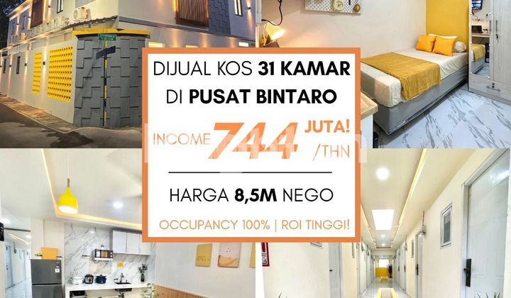 KOST EKSKLUSIF DI JANTUNGNYA BINTARO – INCOME 62 JUTA/BLN 1