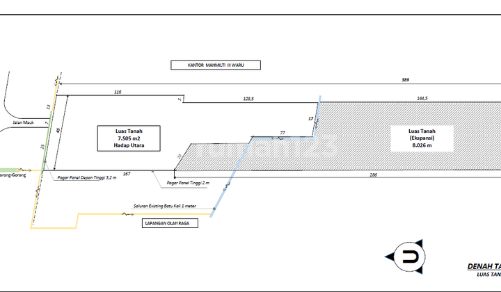 Very strategic north-facing land ready for commercial unit development on Geluran Toll Interchange Waru/Malang Surabaya road, price negotiable until deal is reached. Very strategic north-facing land ready for commercial unit development on Geluran Toll Interchange Waru/Malang Surabaya road, price negotiable until deal is reached.