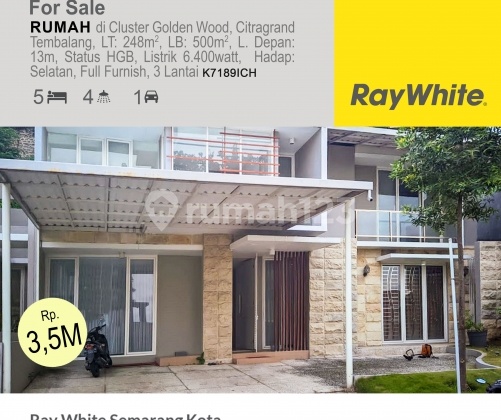 JUAL RUMAH 3LANTAI 248m2 DI CITRA GRAND,TEMBALANG,SEMARANG 1