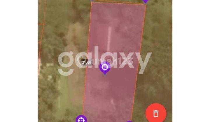 tampak depan tanah siap bangun di tanjung