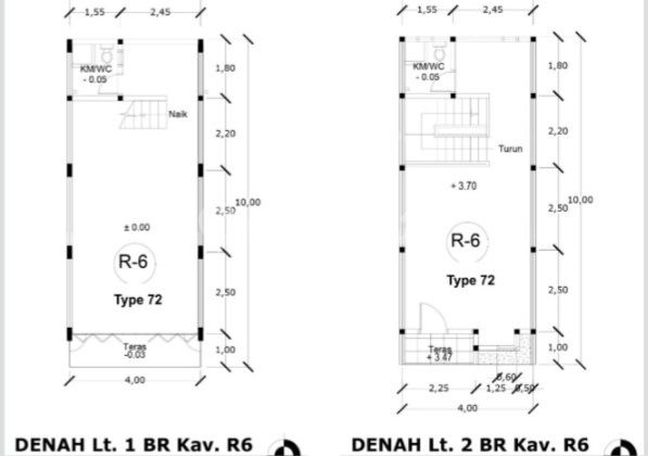 2-Storey Ruko Ready for Living & Business, Size 4X10 - Building Area 80M² 2
