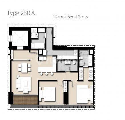 Apartemen 2BR Saumata Alam Sutera Furnished Termurah Free Ipl 2