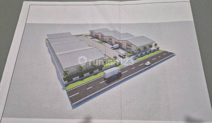 Sewa For Lease Disewakan Gudang di Industrial Millenium Park Cikupa Tangerang Banten Lt 1359m2 Lb 690m2 Ukuran 28,75 X 24 Kamar Mandi 1 Listrik 6600Watt Masuk Container 40 Zona Industri B3 Nego 1