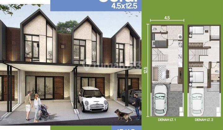 Sewa For Lease Disewakan Rumah di Cluster Denver Pik 2 Type Coral Brand New Uk 4,5x12,5 Lt 56,25 m² Lb 82 m² Kt 2 Km 2 Ac 2 Unit Nego 2