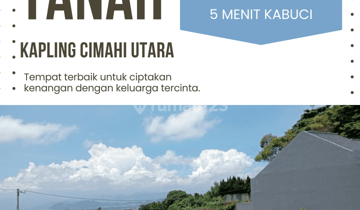 Tanah di Jl. Kolonel Masturi, Cipageran, Cimahi SHM 122 m² 1