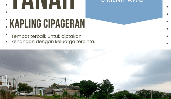 Tanah di Cipageran, Kec. Cimahi Utara, Cimahi SHM 105 m² 1