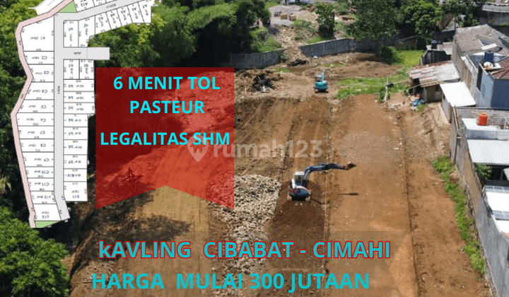 Mulai 300 Jutaan Tanah Kavling Areal Jalan Aruman Cibabat 1