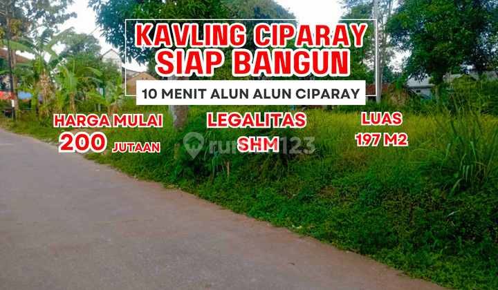 Tanah Kavling Dijual Dekat Jalan Raya Pacet Ciparay Legalitas SHM
