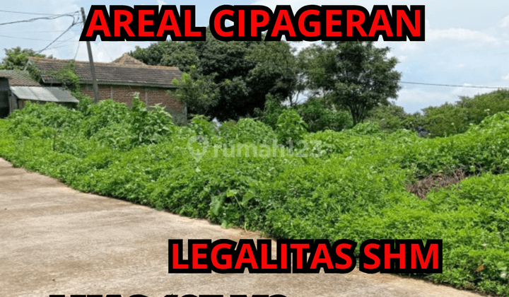 Tanah Siap Bangun Areal Cipageran Legalitas SHM 1