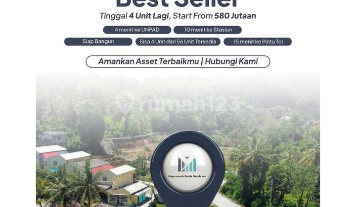 Jual Tanah Areal Kosan di Jatinangor Siap Bangun