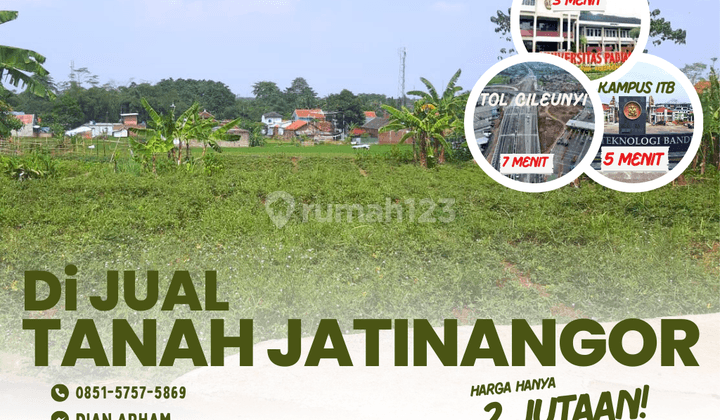 Jual Tanah Jatinangor Hanya 3 Menit dari Kampus Unpad 1