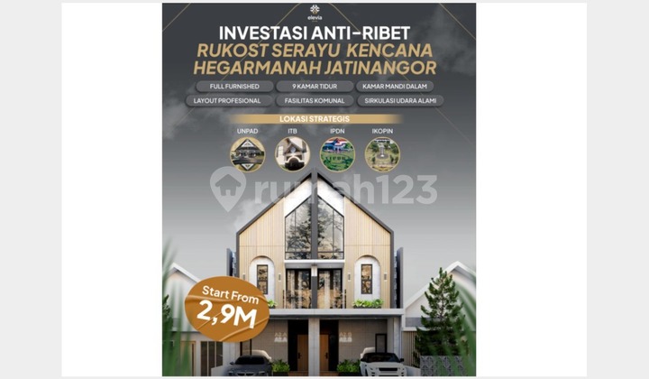 Dijual Cepat Kosan Jatinangor 9 Kamar - Full Furnished & Siap Untung Dijual Cepat Kosan Jatinangor 9 Kamar - Full Furnished & Siap Untung