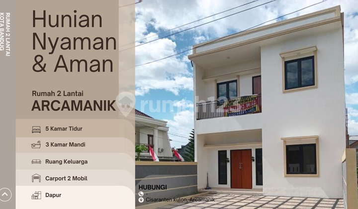 Rumah 2 Lantai Mewah di Arcamanik Dekat Sport Jabar
