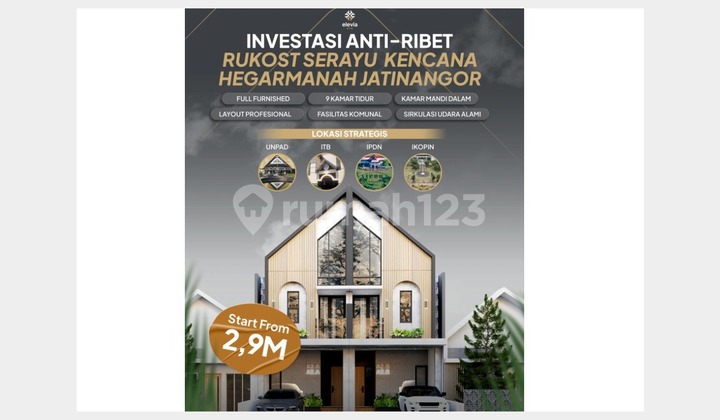 Dijual Cepat Kosan Jatinangor 9 Kamar - Full Furnished & Siap Untung Dijual Cepat Kosan Jatinangor 9 Kamar - Full Furnished & Siap Untung