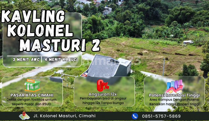 Angsuran 12x Langsung ke Pemilik Tanah Matang Siap bangun