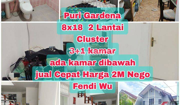 Rumah Puri Gardena 2 Lantai 8x18 3+2kamar Hadap Utara Fendiwu  2