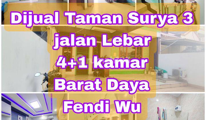 Rumah taman Surya 3 Jalan Lebar 8x24 2 lantai 4 kamar 2