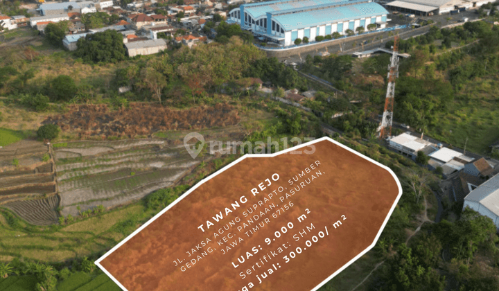 Tanah di Desa Kemisik Jl. Jaksa Agung Suprapto, Sumber Gedang, Kec. Pandaan, Pasuruan, Jawa Timur 67156, Pasuruan SHM 9.000 m² 2