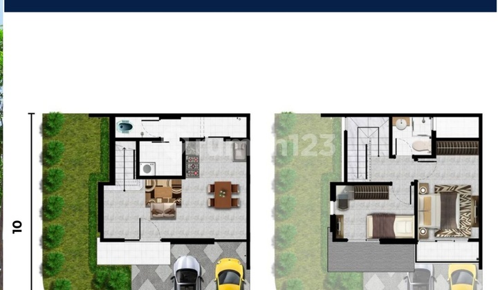 Rumah Baru Cluster Riverside Pik 2 Orchid Hoek Luas 9x10