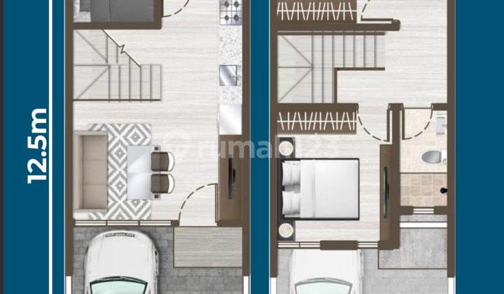 Rumah Baru Cluster Denver Pik 2 Coral Hoek Luas 7,5x12,5