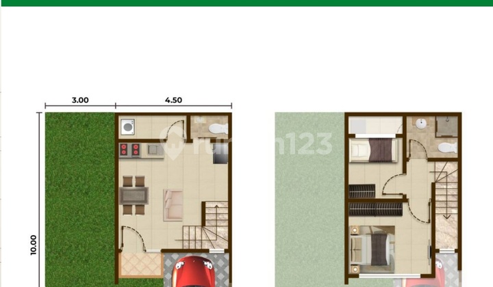 Rumah Baru Cluster San Antonio Pik 2 Jasmine Hoek Luas 7,5x10