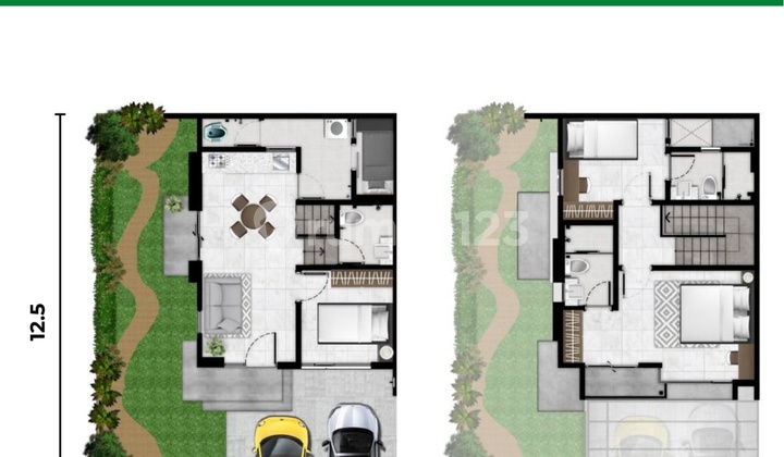 Rumah Baru Cluster Tampa Pik 2 Daisy Hoek Luas 9x12,5