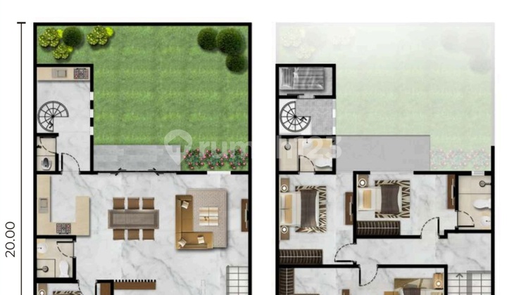 Rumah Baru Cluster Kuningan Village Pik 2 Spinel Luas 10x20