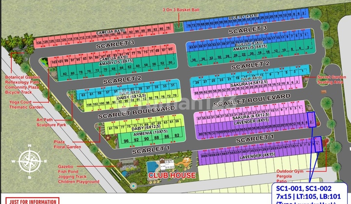 Rumah Baru Cluster Scarlet Pik 2 Hoek Luas 7x15