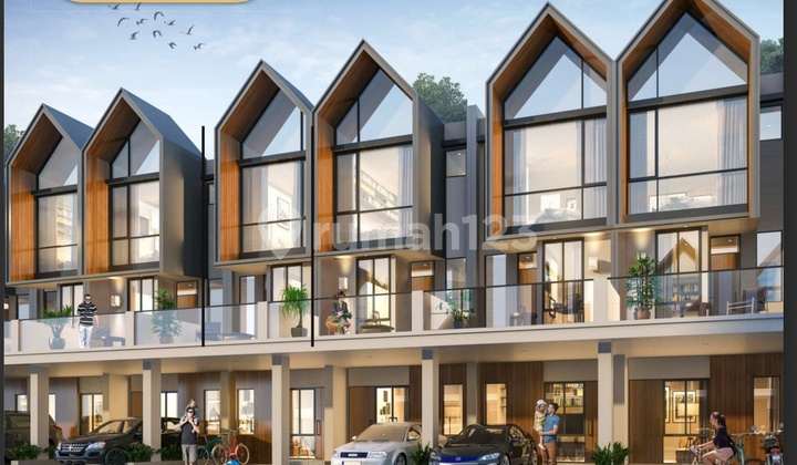 New House in Osaka Residence Cluster, 3 Floors, Size 4.5x10