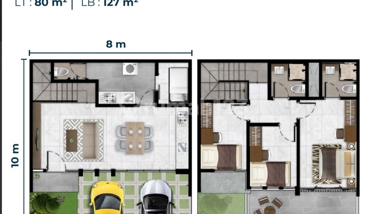 Rumah Baru Cluster Bukit Nirmala Pik 2 Kemuning Luas 8x10
