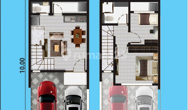 Rumah Baru Cluster Hawaii Pik 2 Peony Hoek Luas 7,5x10