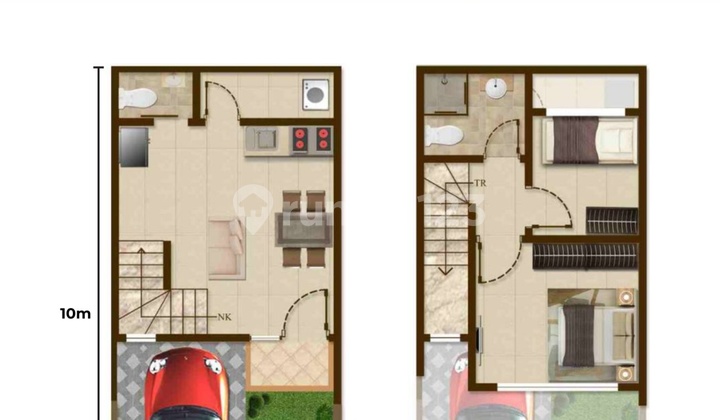 Rumah Baru Cluster Cleveland Pik 2 Blue Ivy Luas 4,5x10