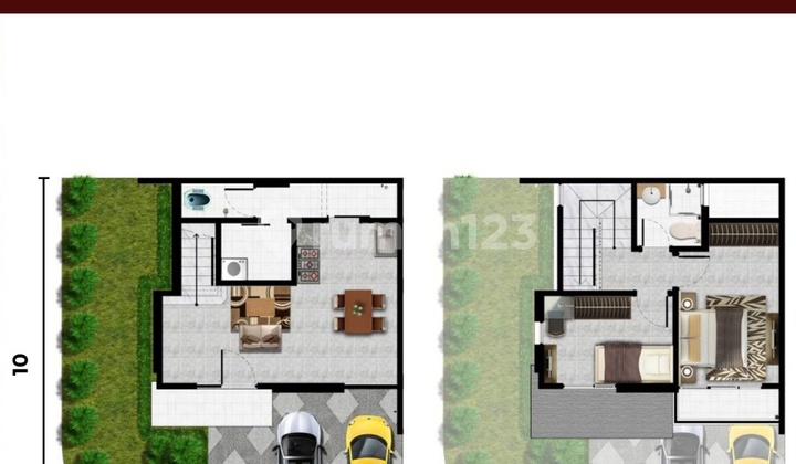 Rumah Baru Cluster Nashville Pik 2 Camelia Hoek Luas 9x10