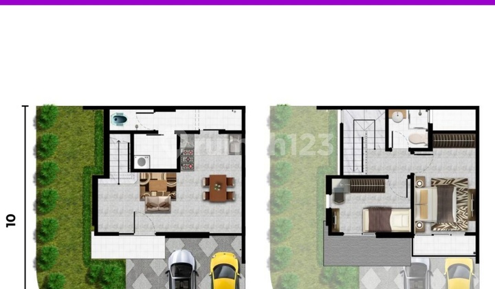 Rumah Baru Cluster Springville Pik 2 Orchid Hoek Luas 9x10