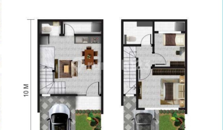 Rumah Baru Cluster Arcadia Pik 2 Lilac Hoek Luas 7,5x10