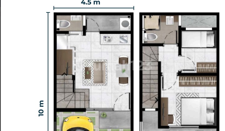 Rumah Baru Cluster Bukit Nirmala Pik 2 Azalea Luas 4,5x10