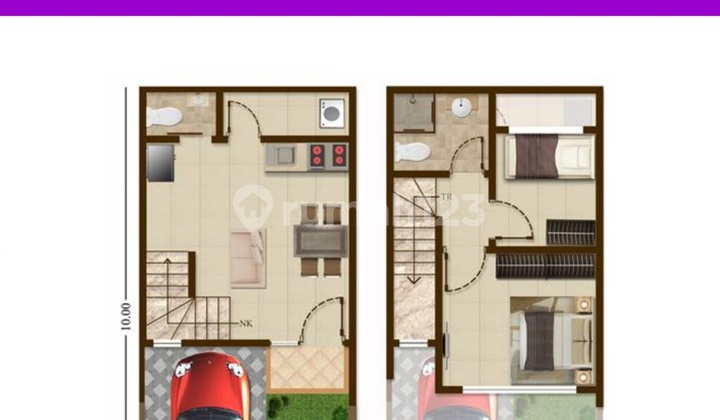 Rumah Baru Cluster Springville Pik 2 Jasmine Hoek Luas 7,5x10